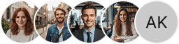 Trading review section on Garvyn Gainstead displaying several investor profile avatars